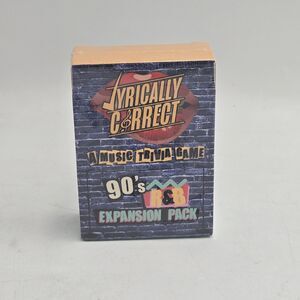 NEW Lyrically Correct 90's R&B Expansion Pack Music Trivia Card Game New Sealed